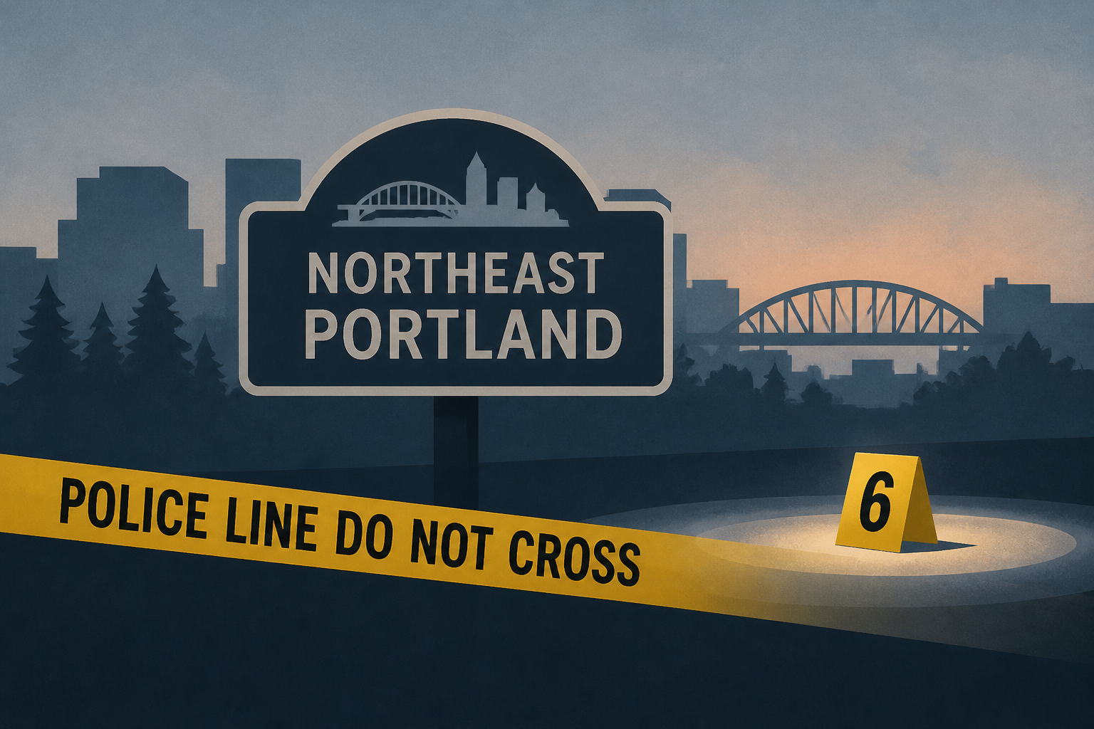 6 shot, 1 dead in early morning Northeast Portland shooting; No arrests made