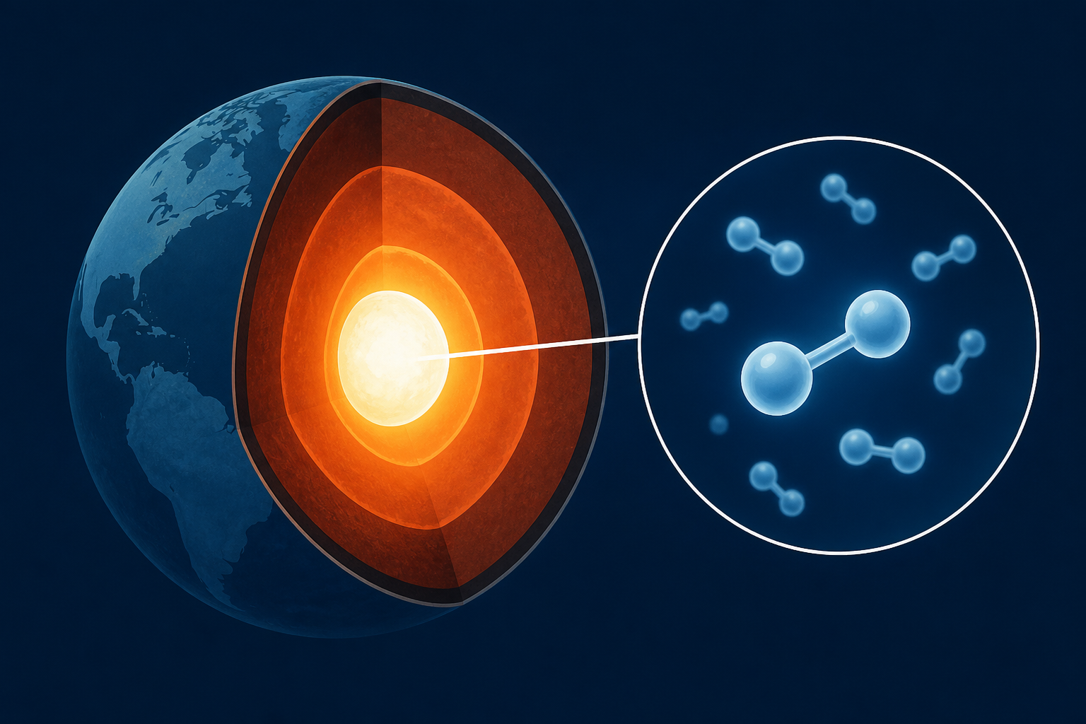 Earth's Inner Core Could Be Full Of Extreme Hydrogen Unlike Anything on The Surface