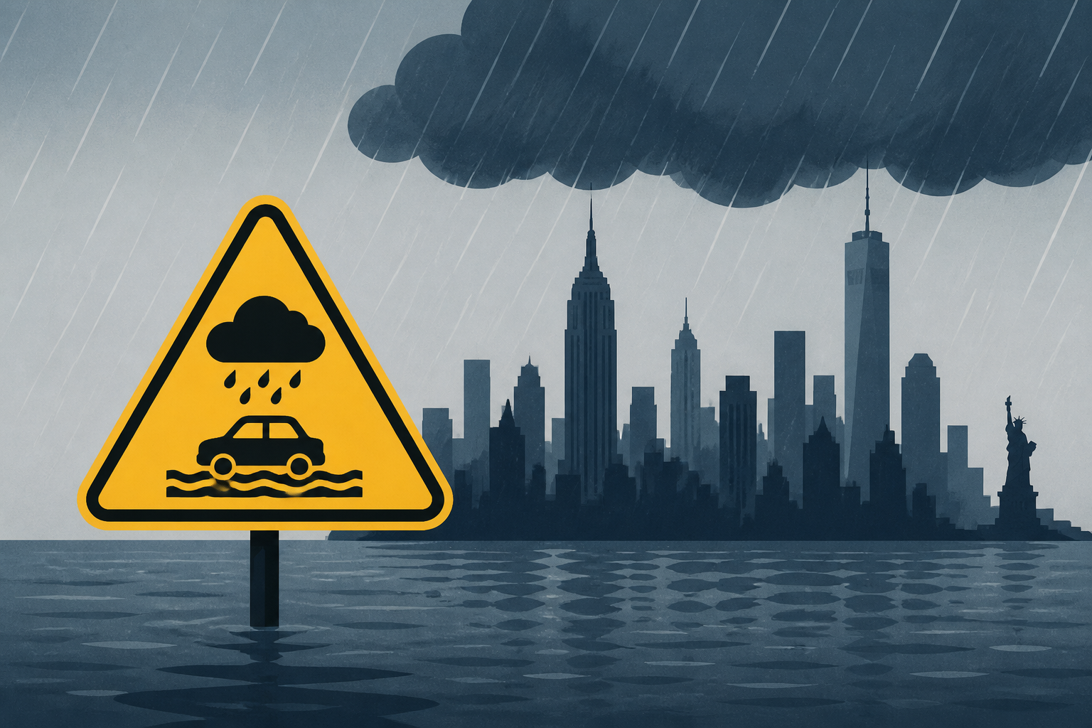Heavy rain could bring flash flooding to NYC on Monday, NWS says
