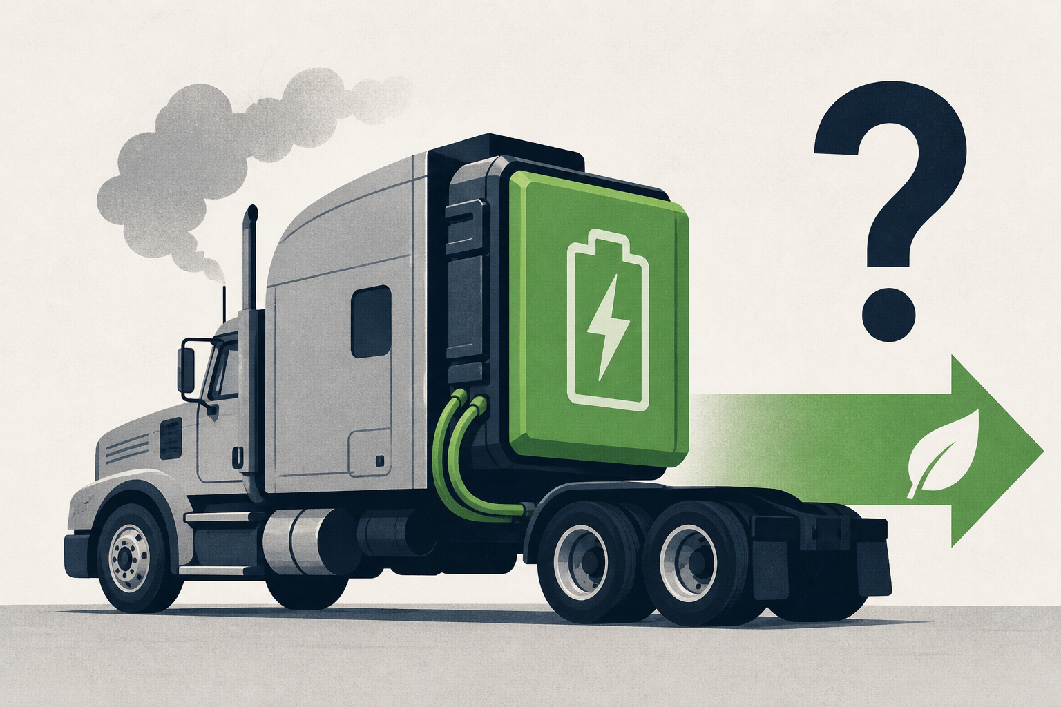 Battery-Powered Semi Truck 'Backpack' Converts Diesel Big Rigs to Hybrids. But Why?