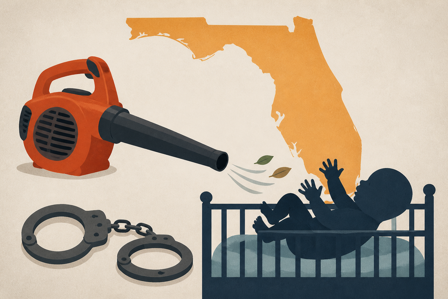 Florida dad charged with murder for turning leaf blower on infant son in fatal prank