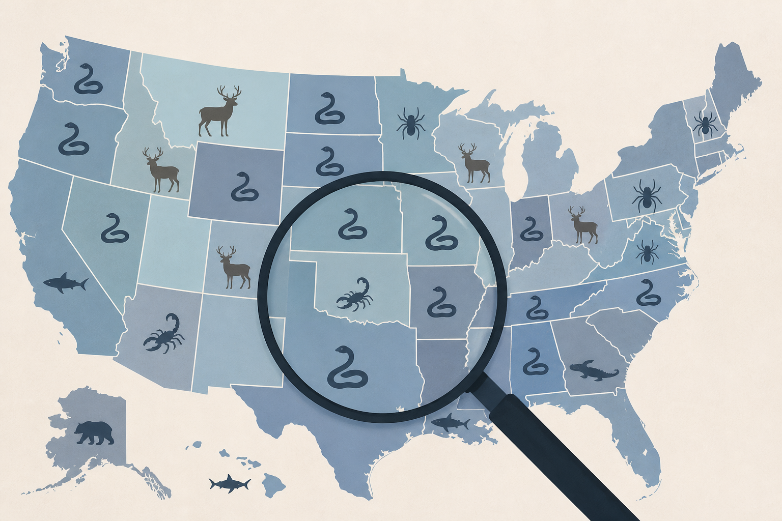 State-by-state map reveals the animals most likely to kill Americans
