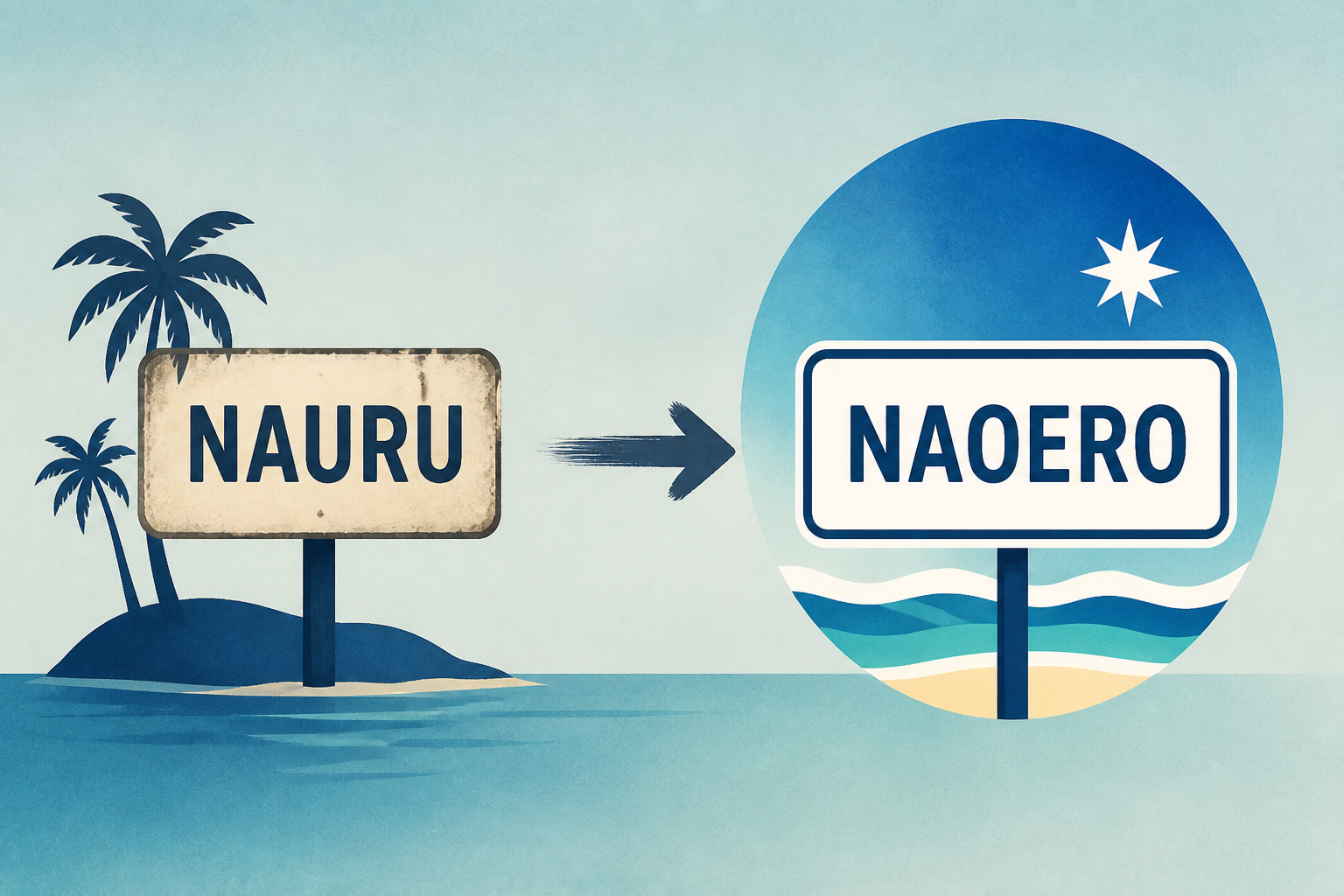 Pacific Island of Nauru changes its name to Naoero