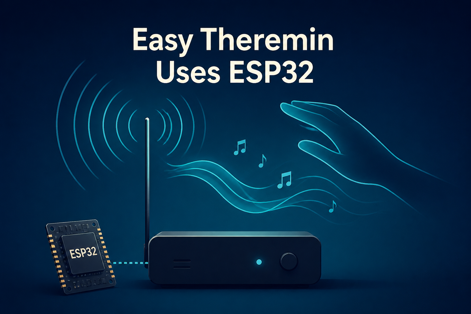 Easy Theremin Uses ESP32