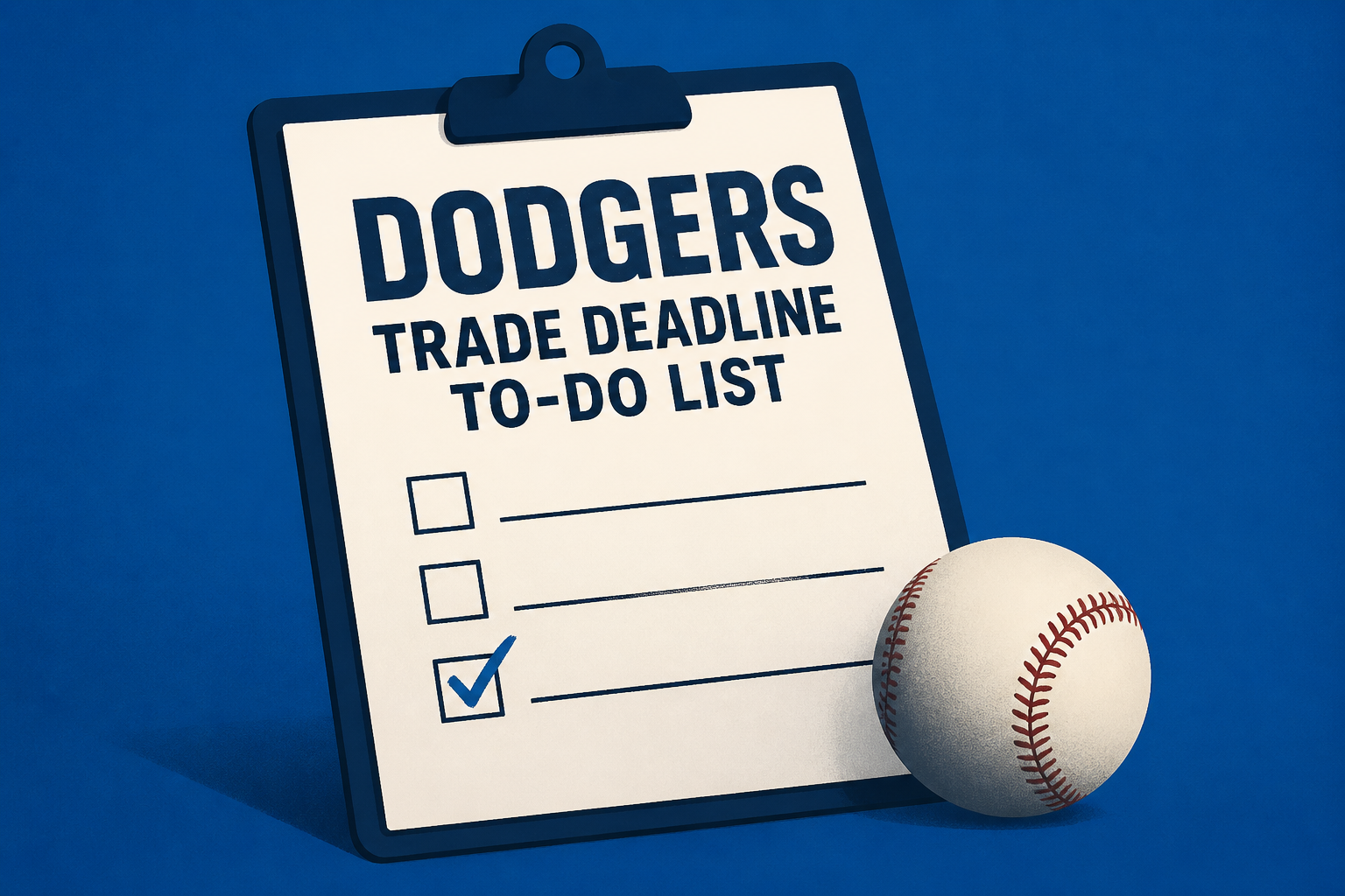 What's left on Dodgers trade deadline to-do list list