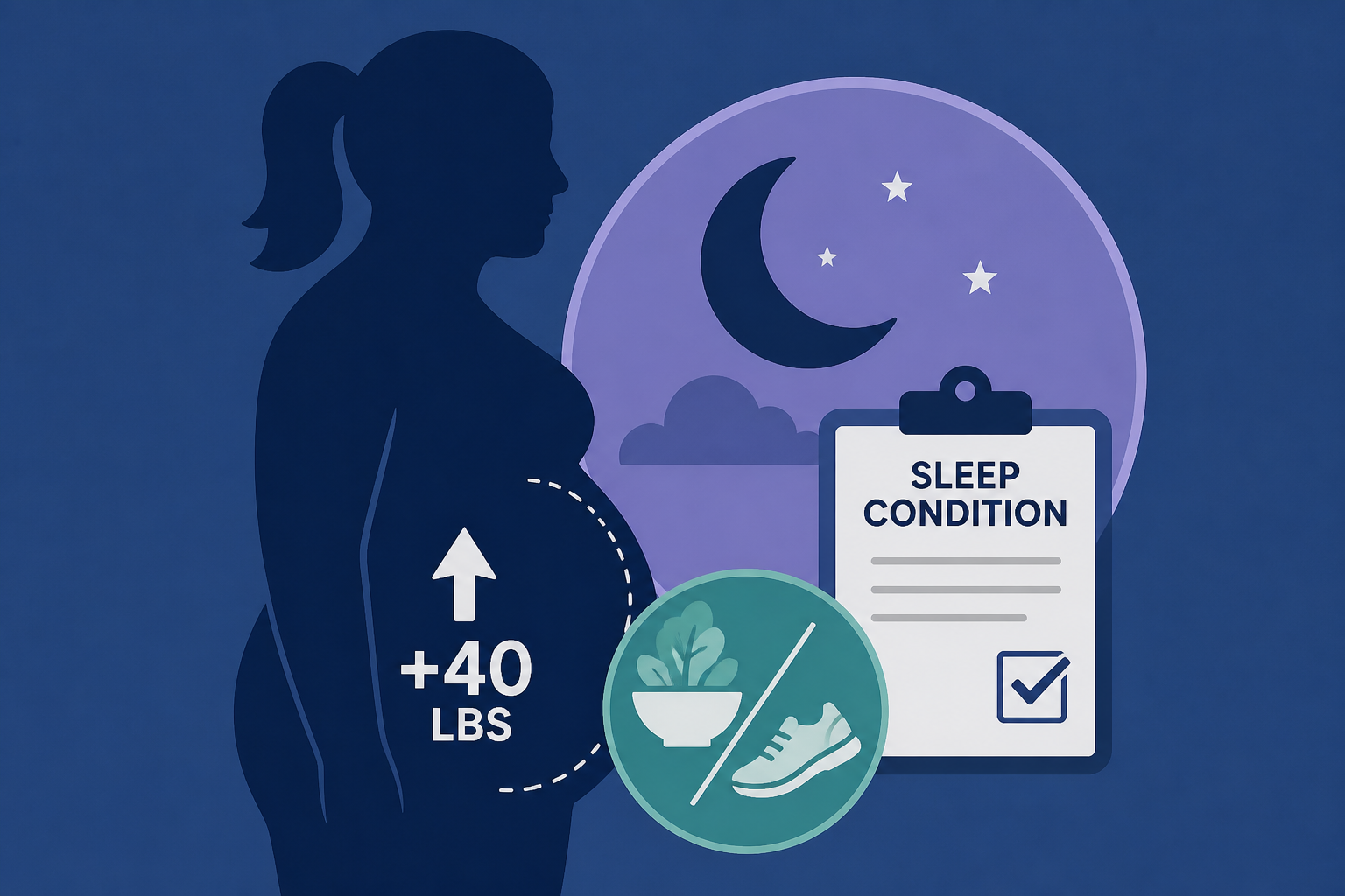 Woman diagnosed with sleep condition after rapidly gaining 40 pounds despite diet, exercise