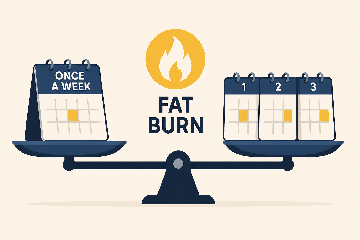 Once-weekly workout burns nearly as much fat as 3 workouts a week