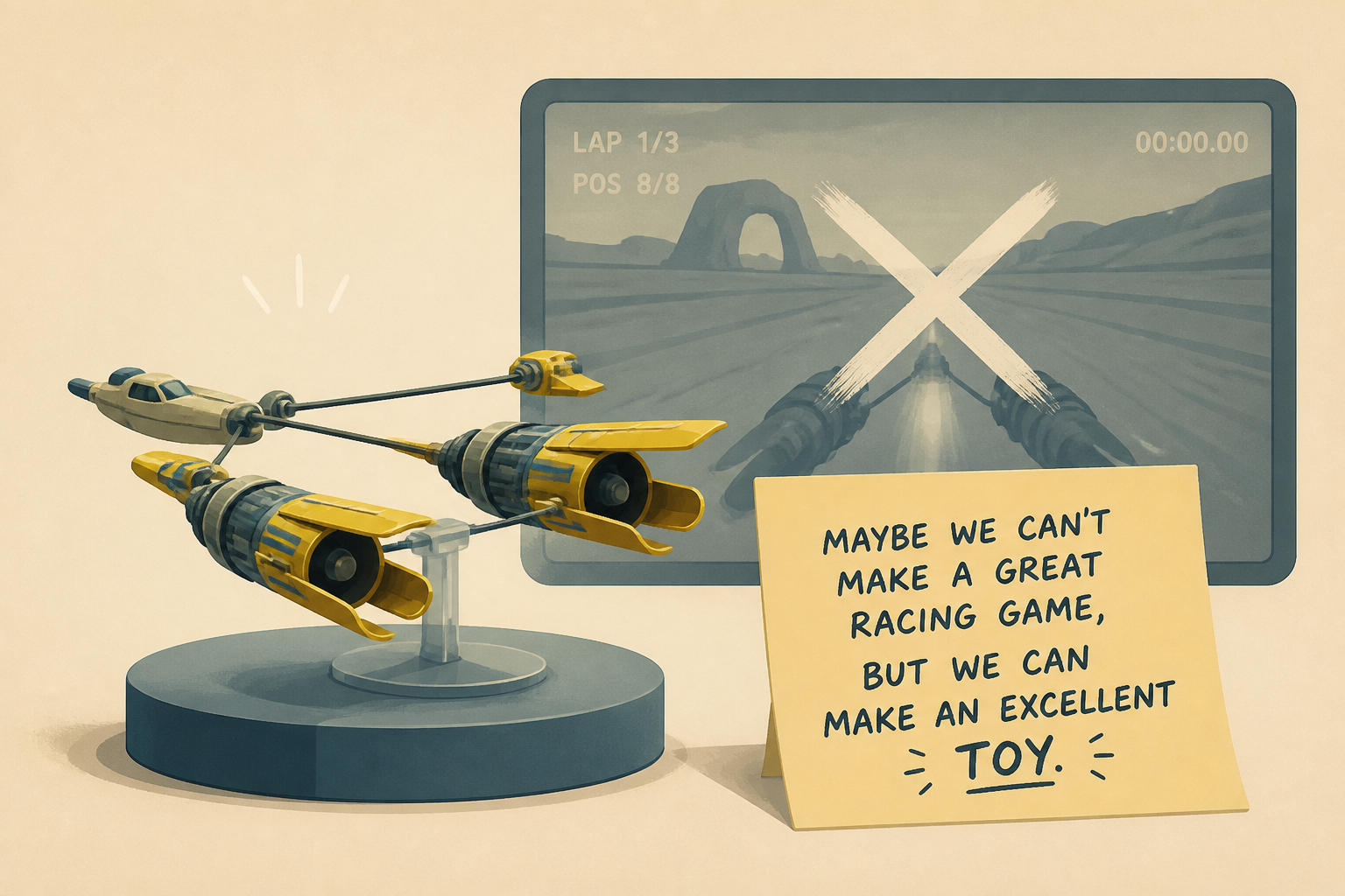 Star Wars Episode 1 Racer - "Maybe We Can't Make A Great Racing Game, But We Can Make An Excellent Toy"