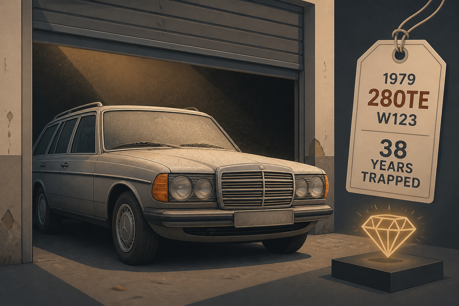 This 1979 Mercedes-Benz 280TE Was Trapped Inside An Italian Garage For 38 Years, Now It's Probably The Most Valuable W123 Ever