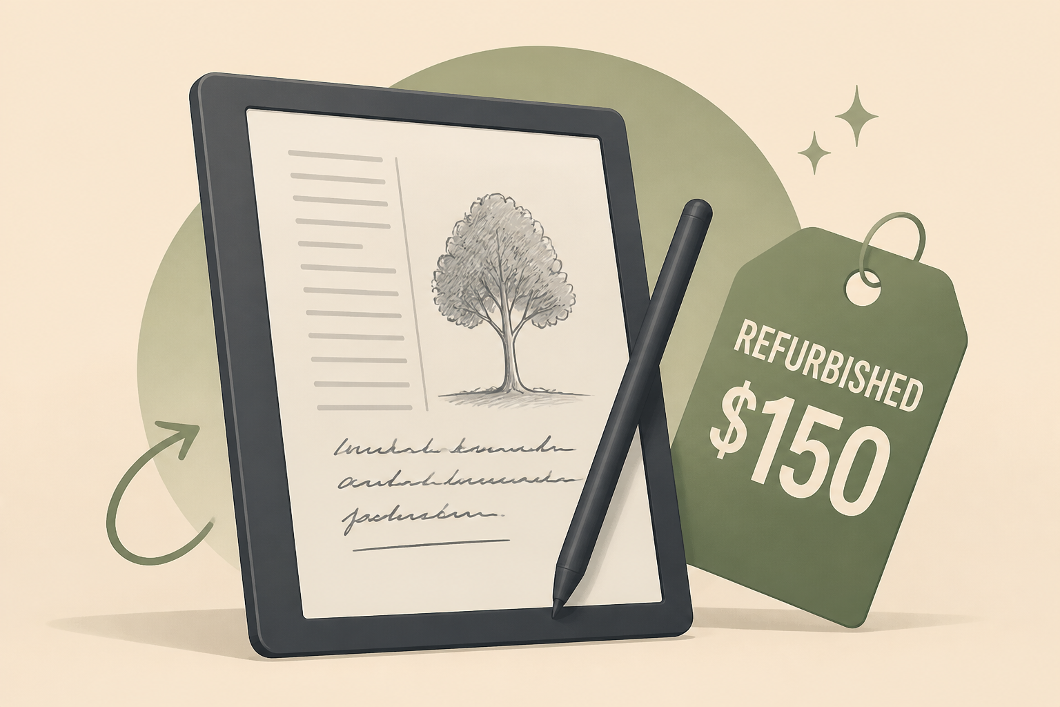 The Kindle Scribe is an e-reader and notebook that’s $150 refurbished