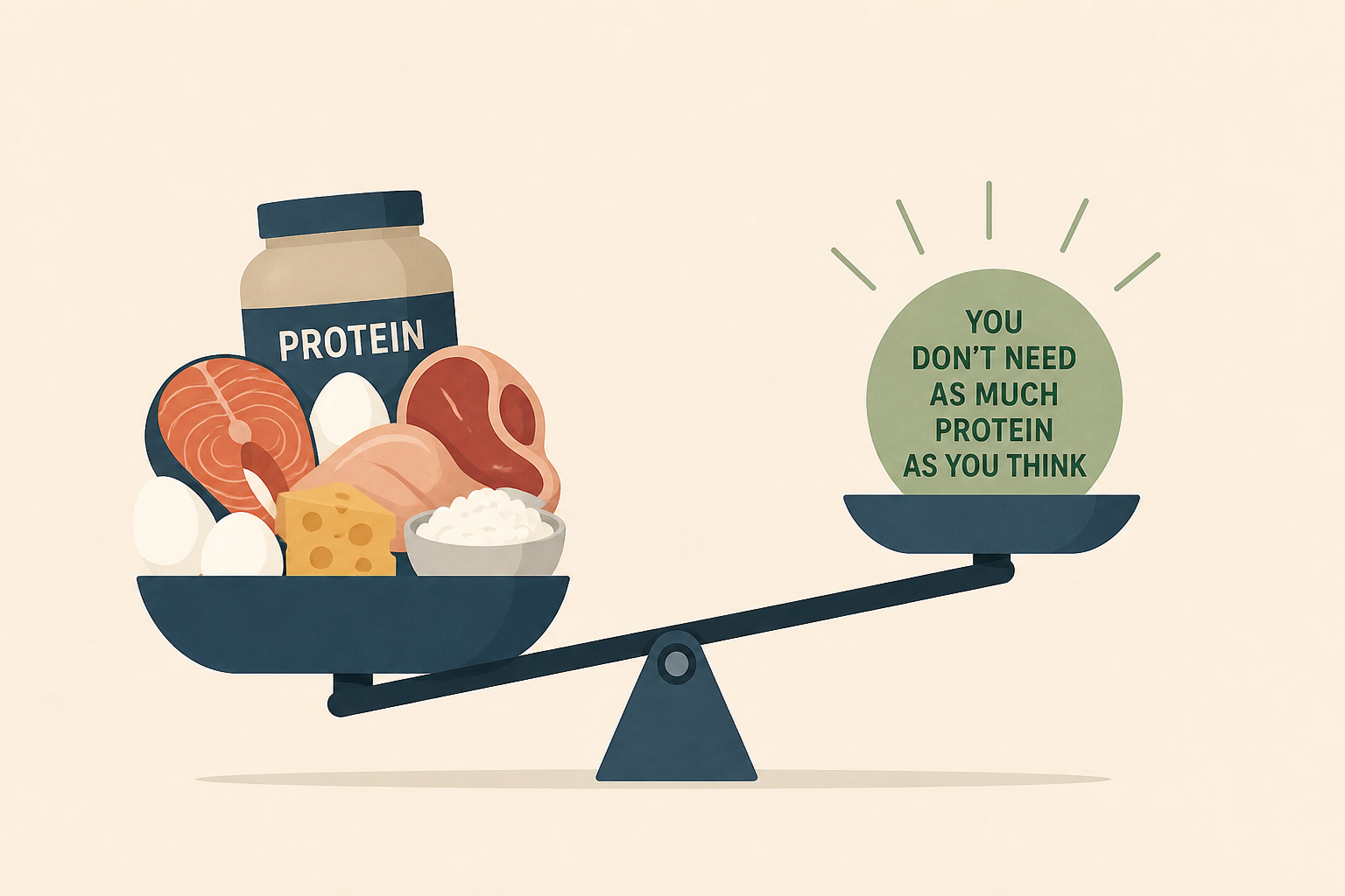 You don't need as much protein as you think, study suggests