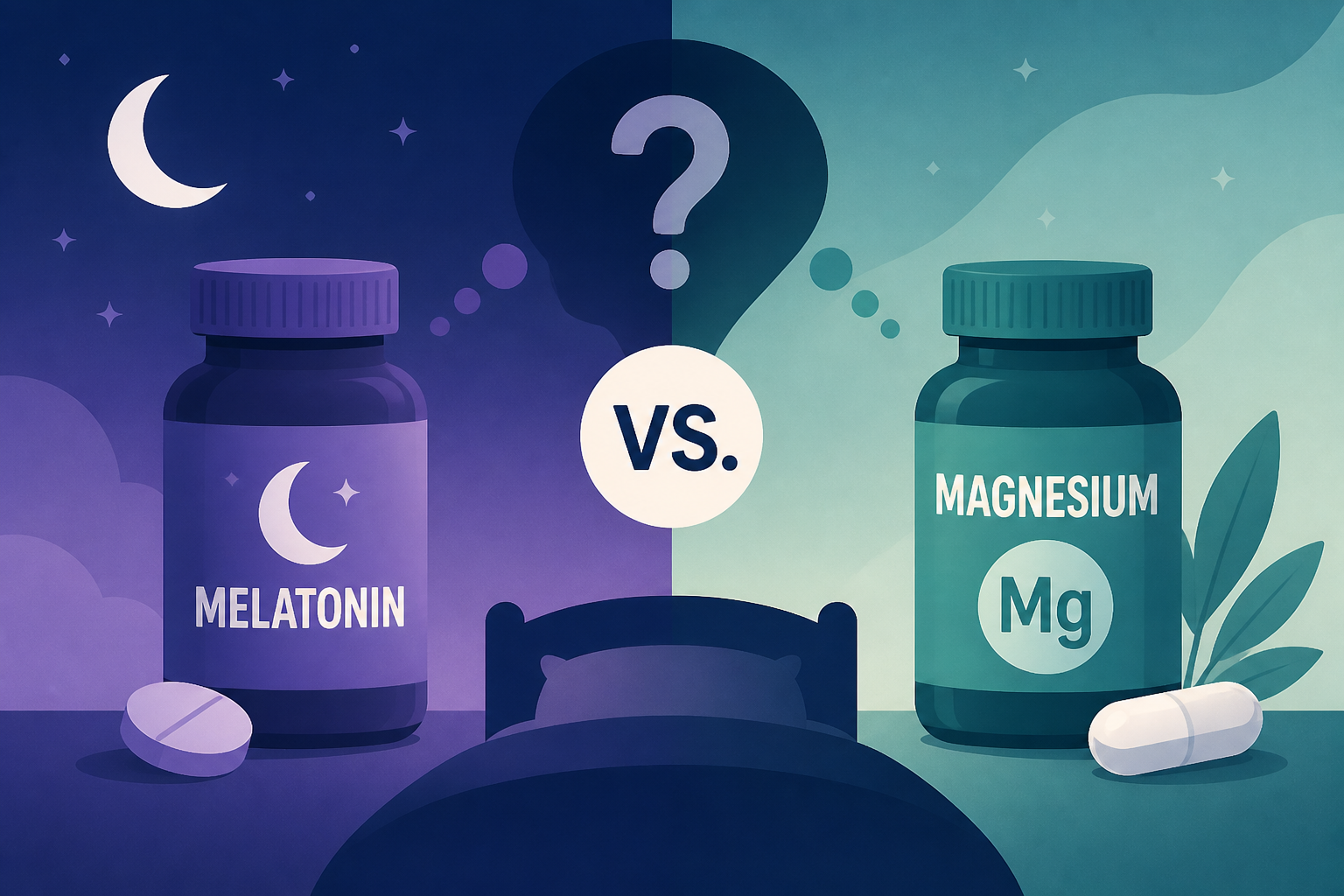 Melatonin vs. magnesium: Which is better for your sleep?