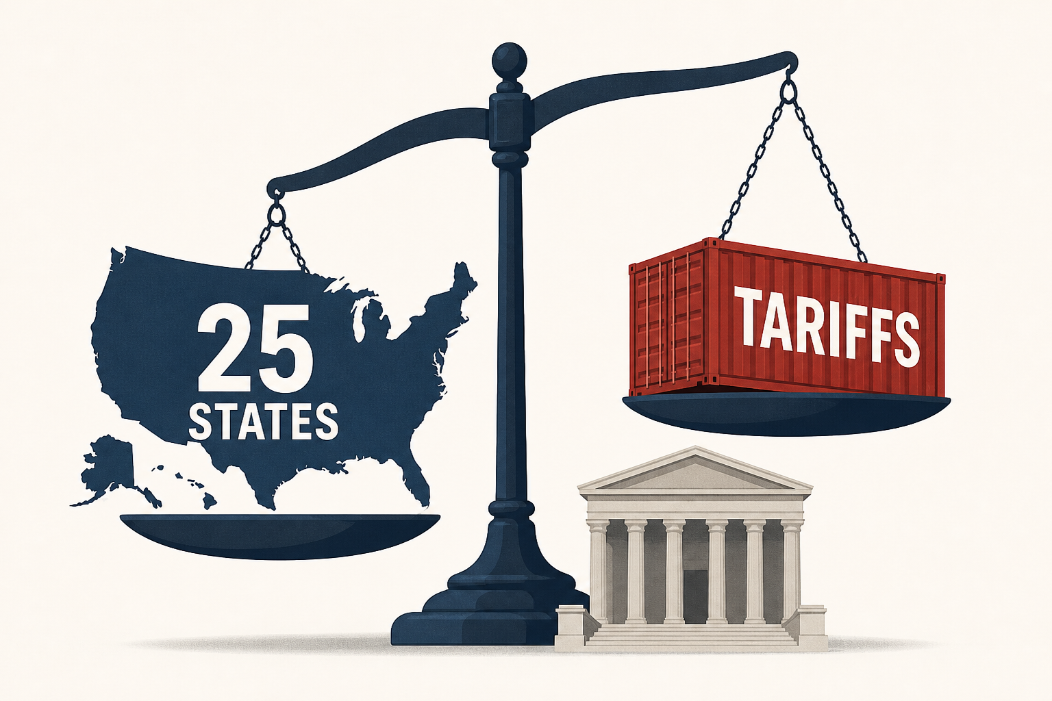 25 states sue Trump administration over new tariffs, citing Supreme Court ruling