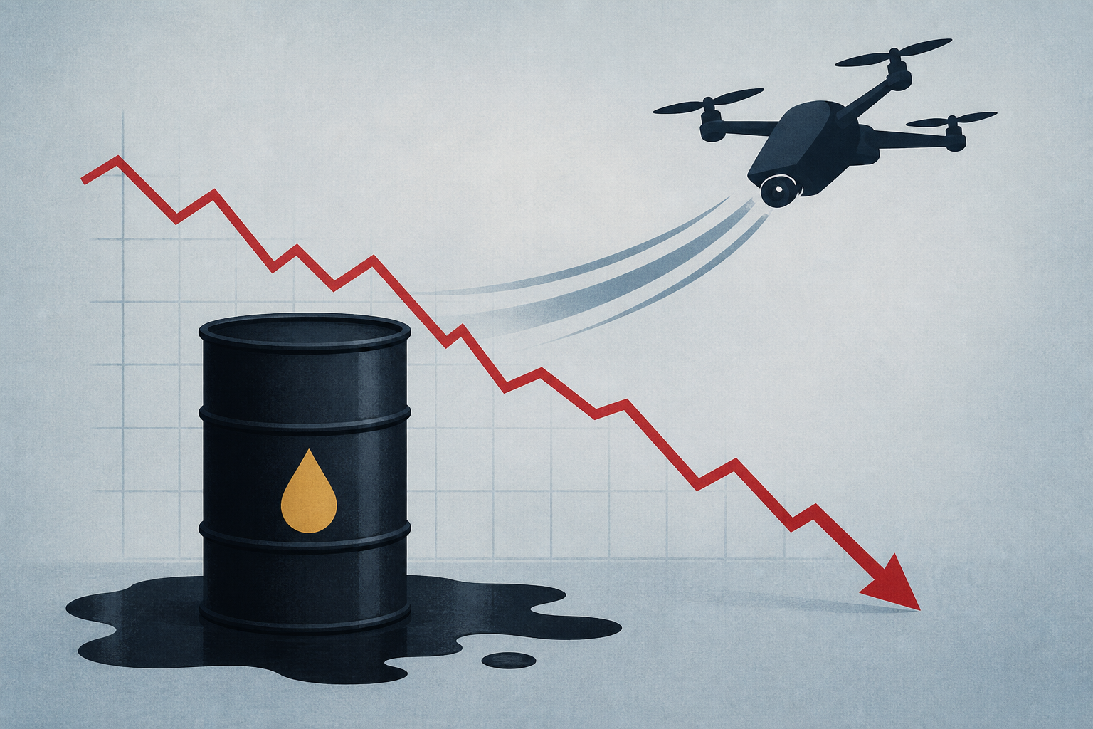 Year Low After Ukrainian Drone Strikes – Bloomberg