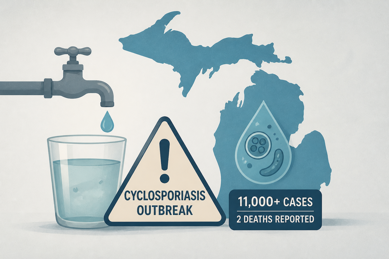 2 deaths reported in cyclosporiasis outbreak in Michigan as cases surpass 11,000