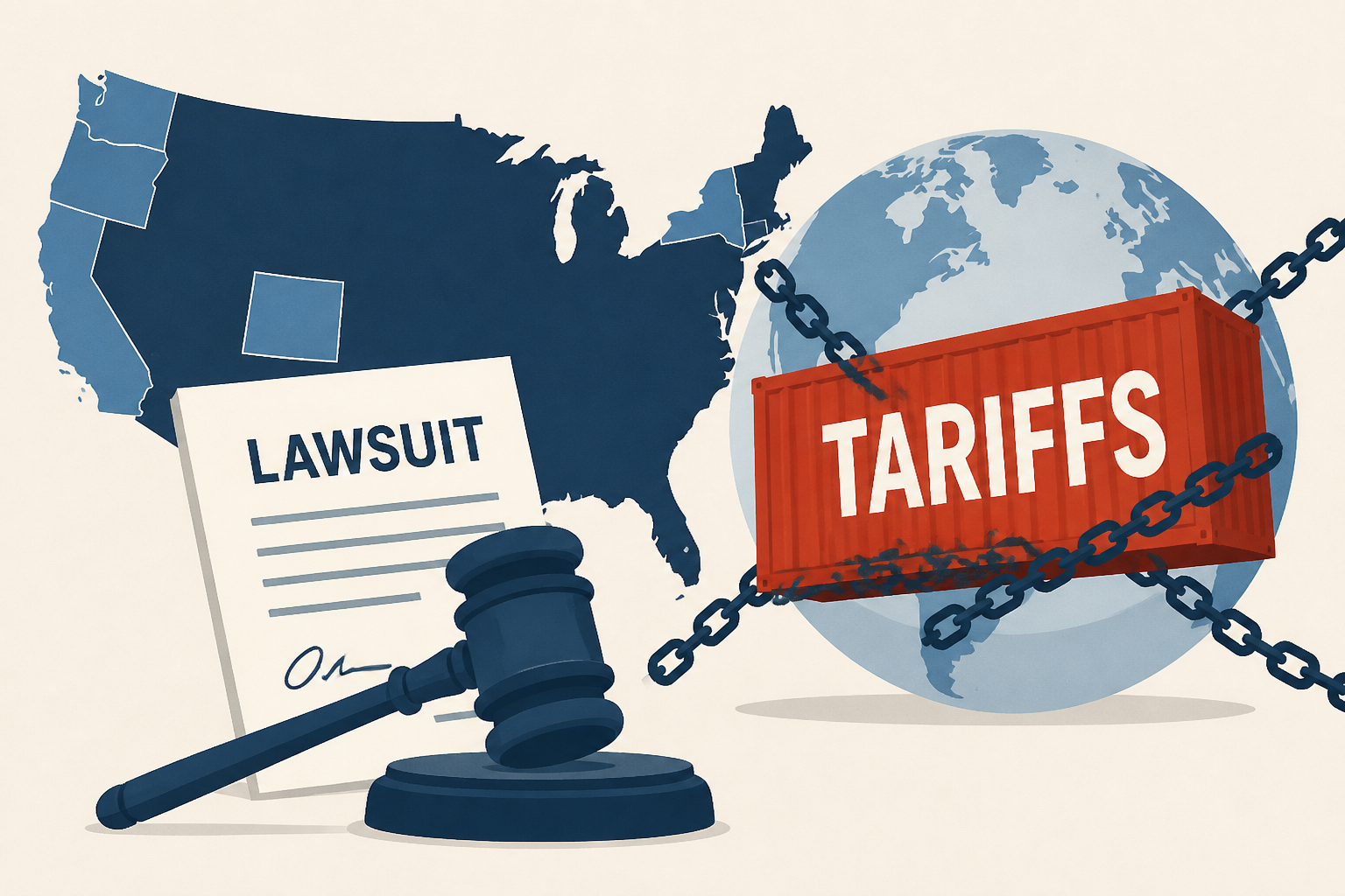 US states sue to block Trump tariffs impacting dozens of countries