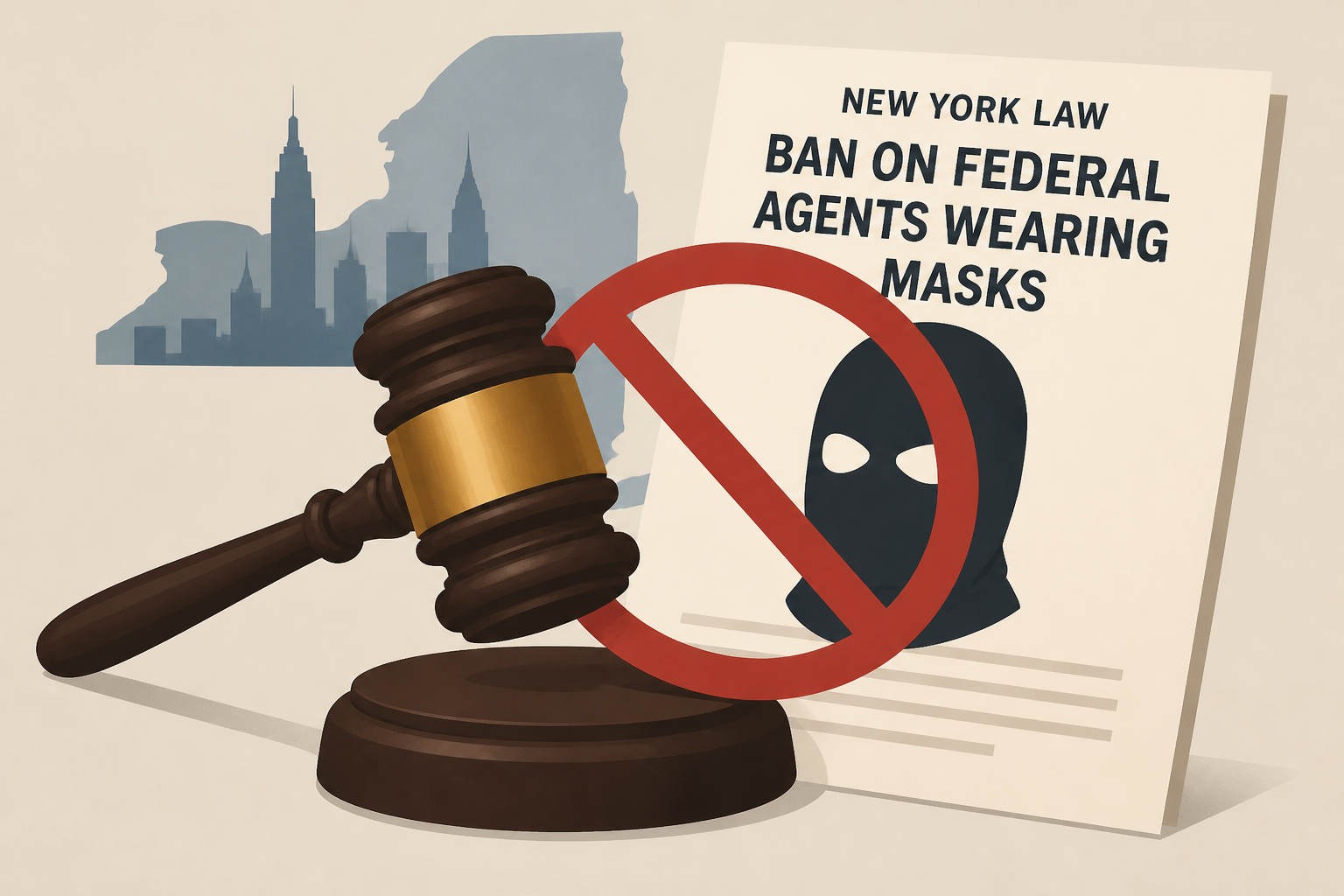 Judge blocks New York law banning federal agents wearing masks