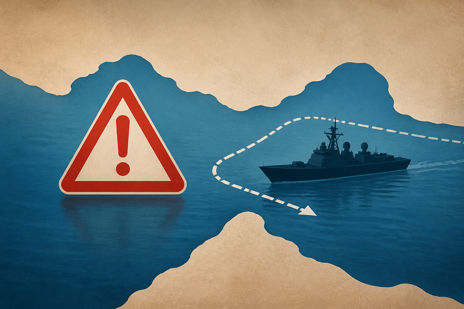 Iran warns US warships over altering routes in the Strait of Hormuz