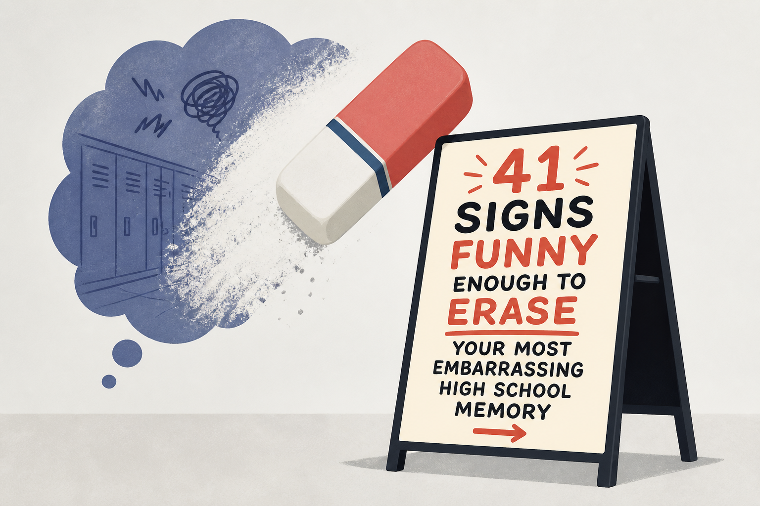 41 Signs Funny Enough To Erase Your Most Embarrassing High School Memory