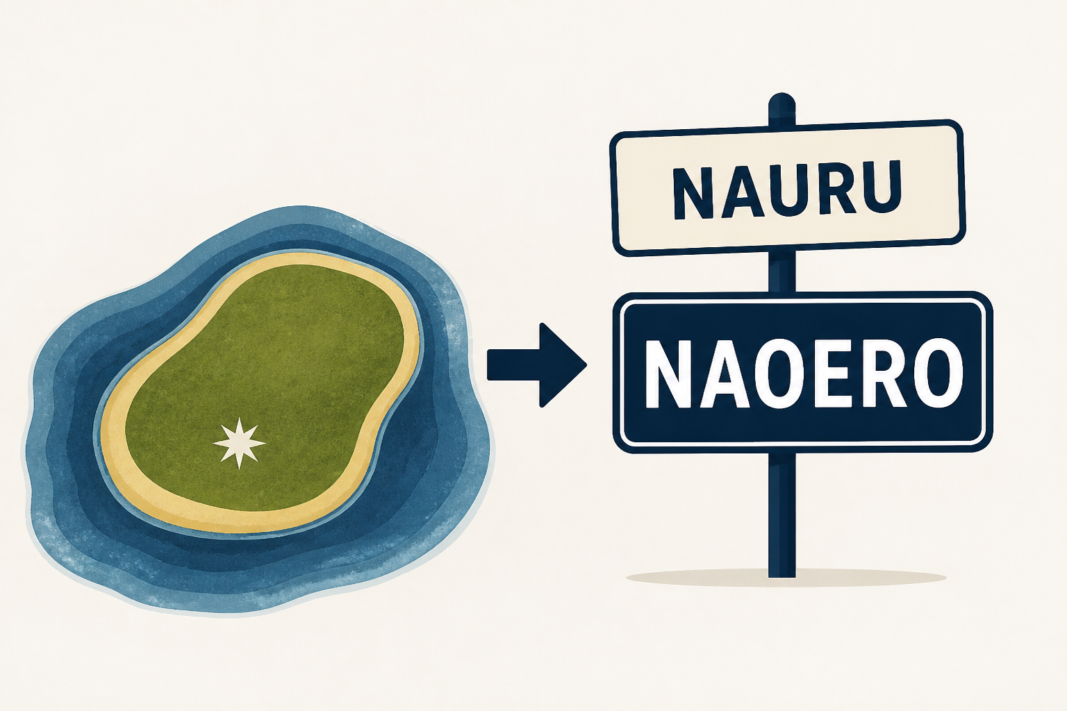Nauru, the world’s 3rd-smallest country, changes its name to Naoero