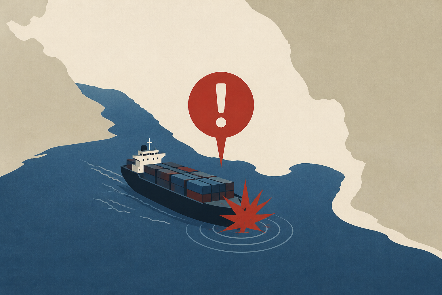 Cargo ship reports being struck in the Strait of Hormuz