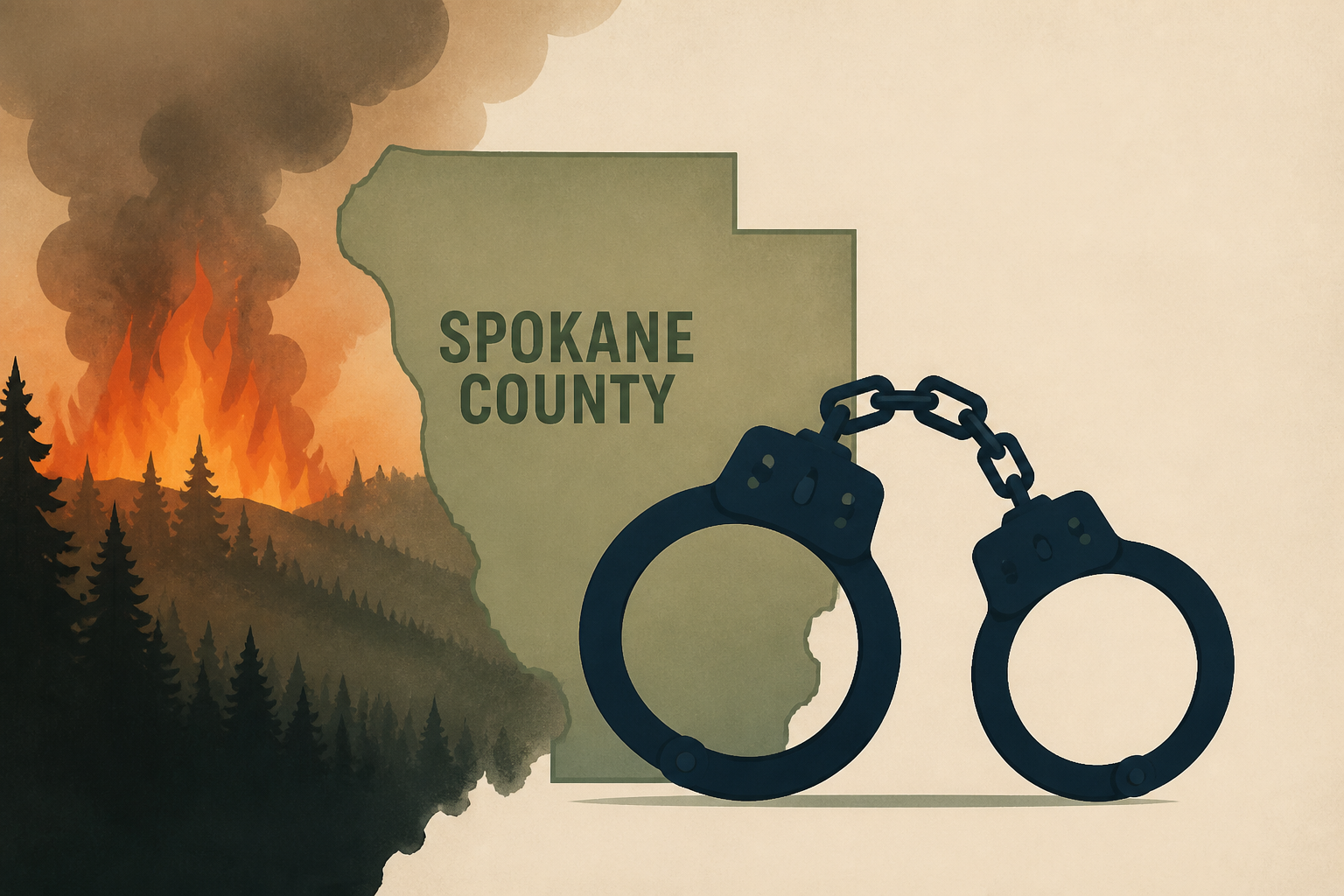 Investigators arrest 37-year-old man in connection to devastating Spokane County wildfire