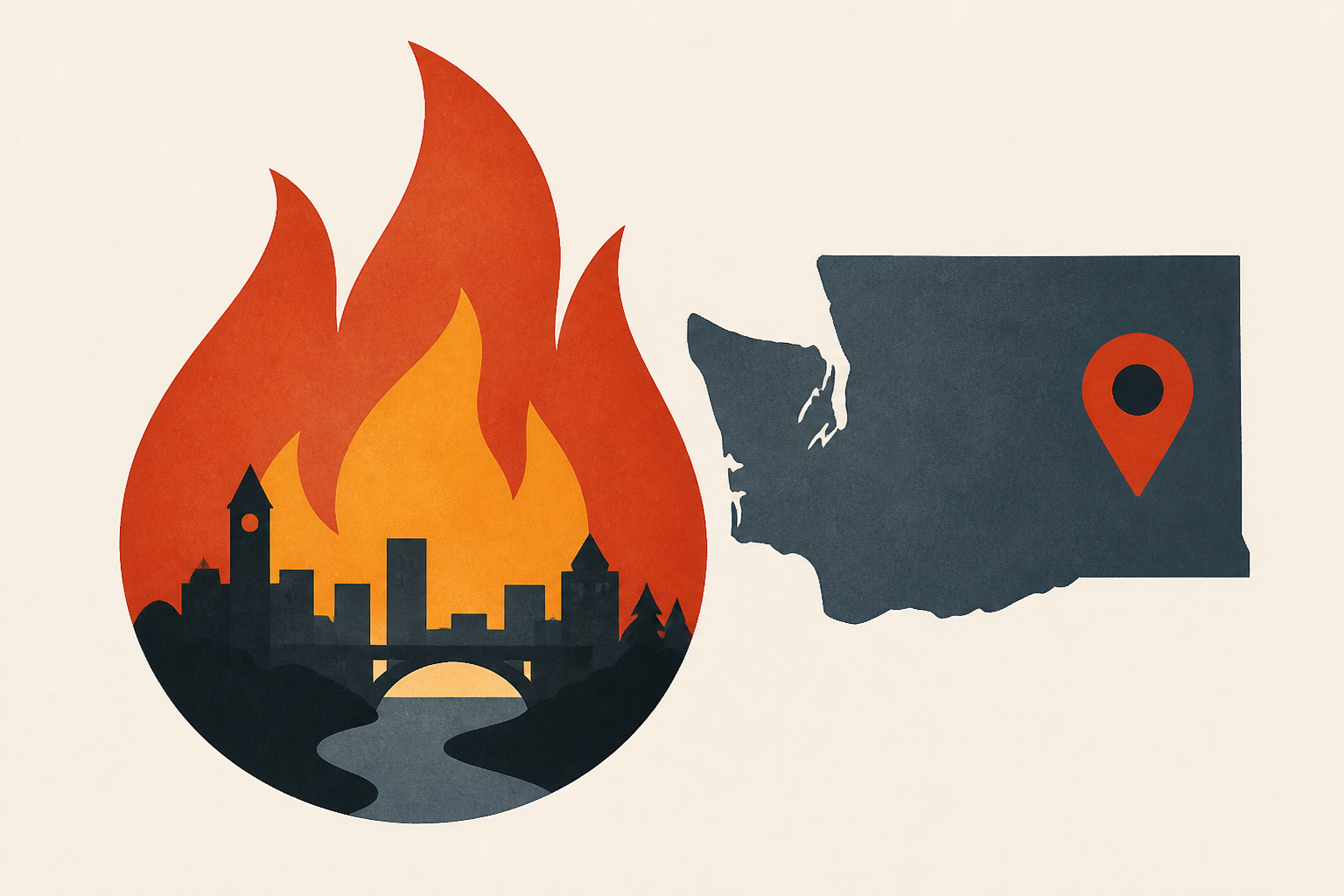 Man accused of arson in the biggest of 3 major fires in Spokane, Washington
