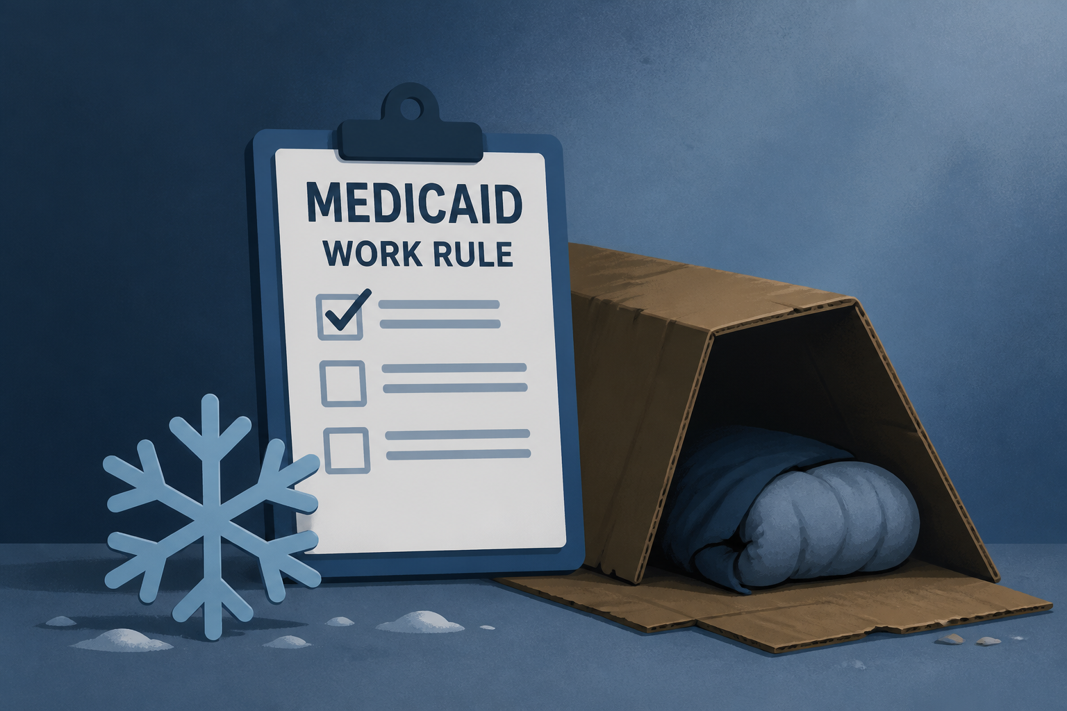 Medicaid work rule leaves homeless people in the cold