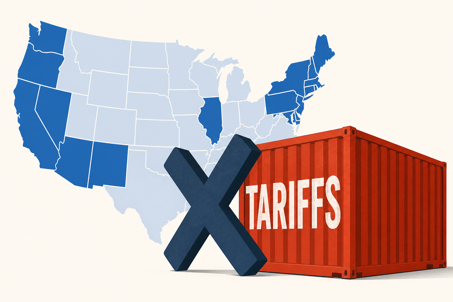 Latest Trump tariffs see new challenge from 25 Democrat-led states