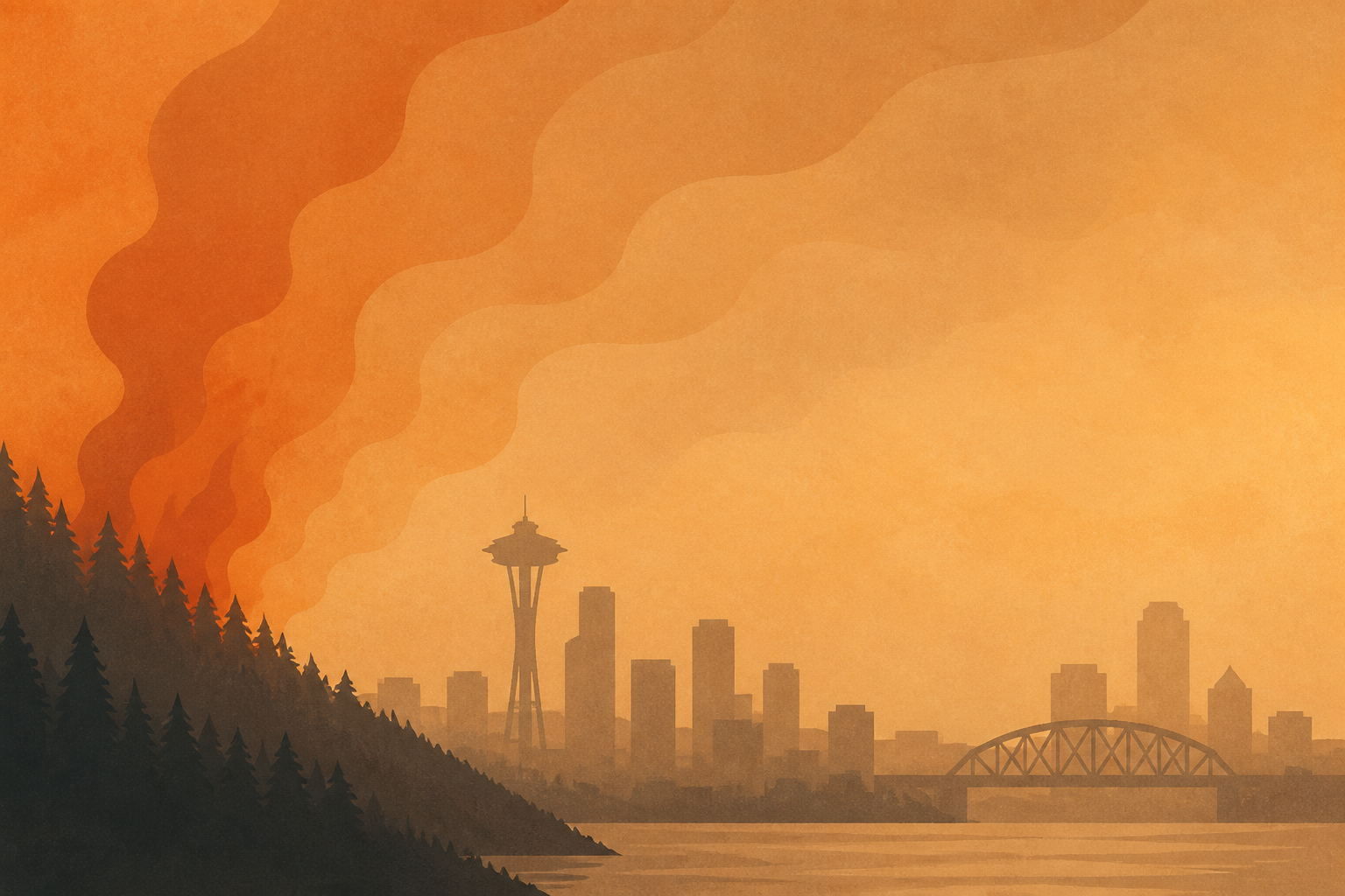 Northwest wildfire smoke to blanket Seattle, Portland