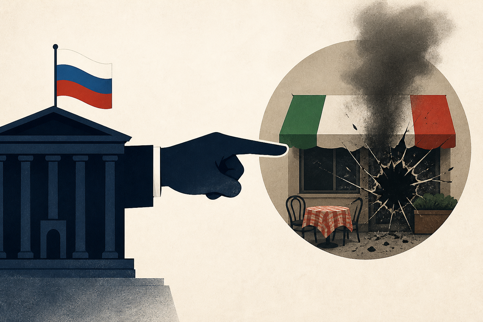 Russian Embassy in Rome blames Ukraine for deadly Italian restaurant bombing in Moscow