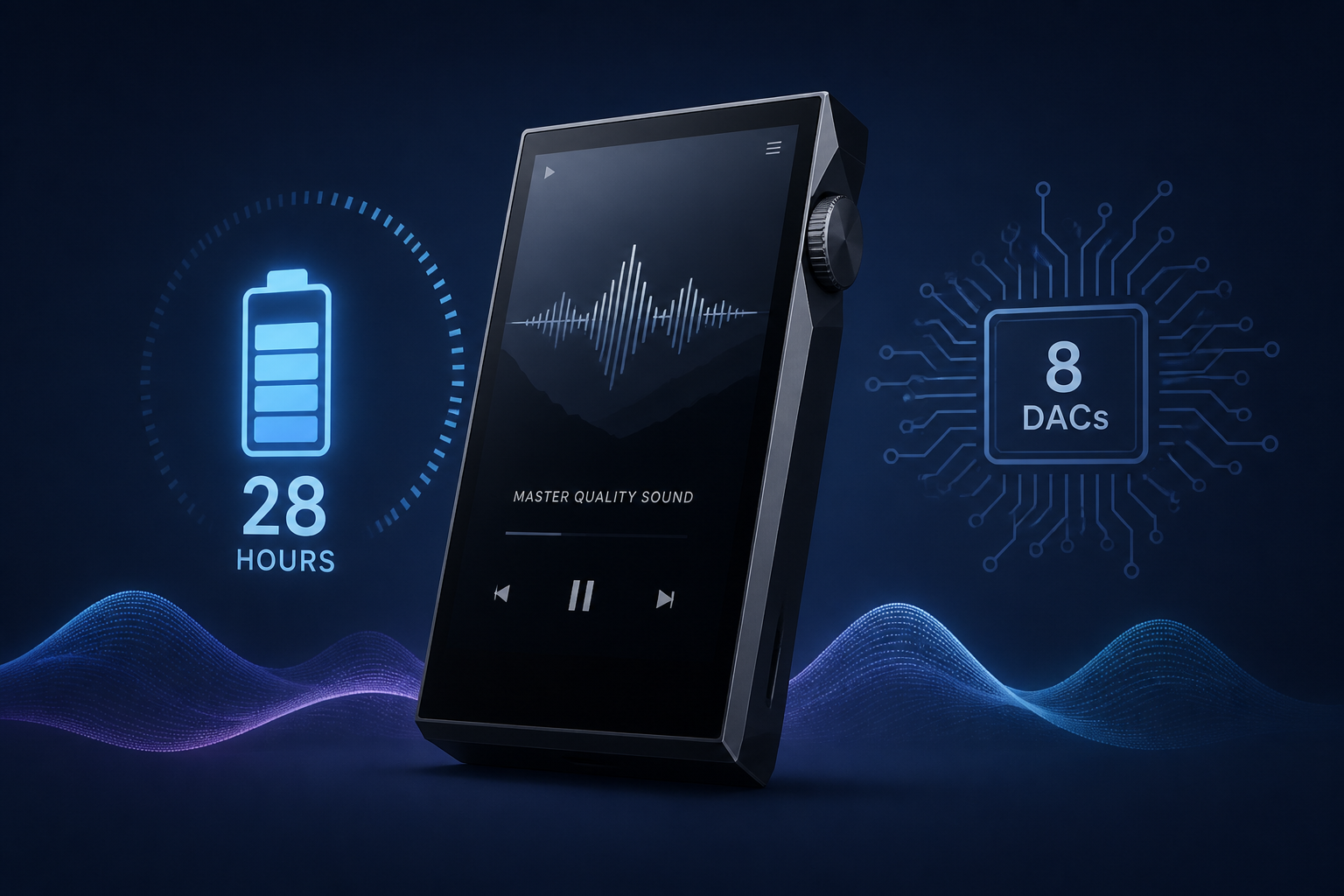 The Astell & Kern PD5 digital audio player follows the Award-winning SR35 with a 28-hour battery life and eight DACs