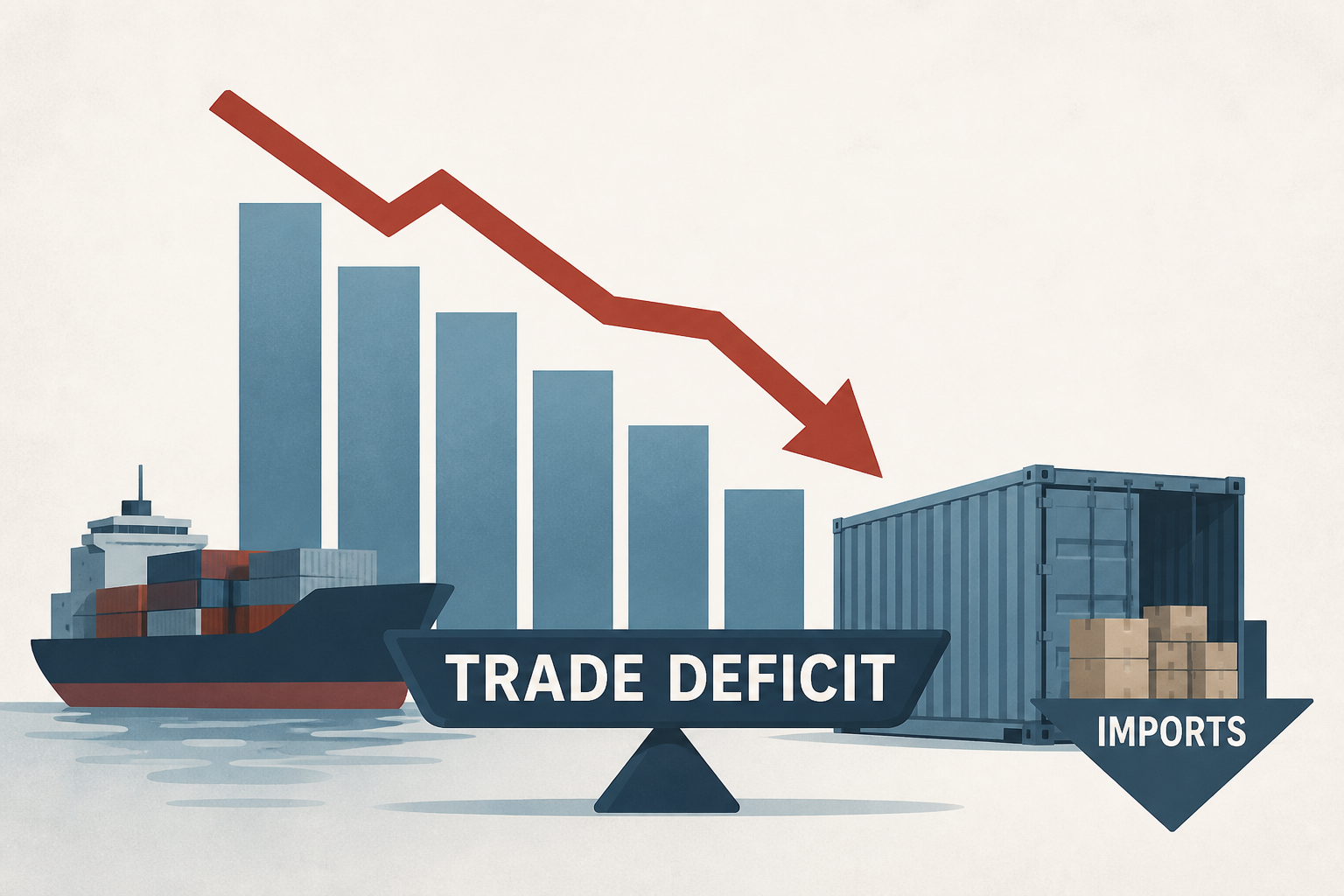 U.S. Trade Deficit Dips in June as Imports Fall Back