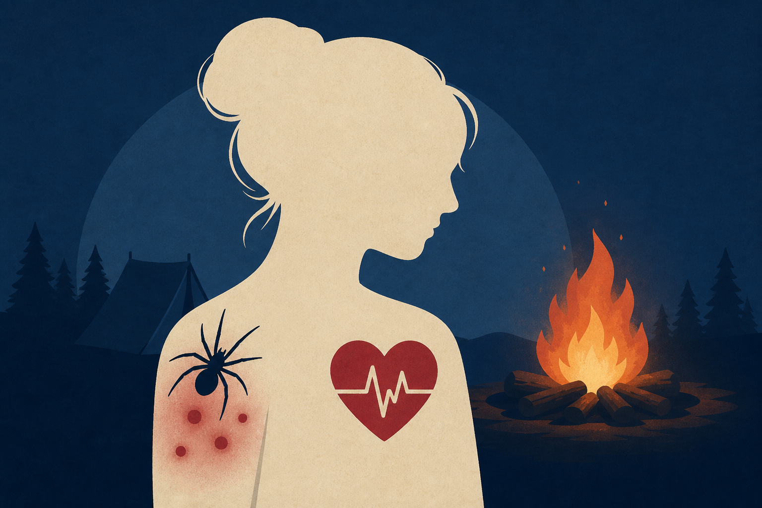 Mother of 4 fighting for her life after multiple spider bites during campfire