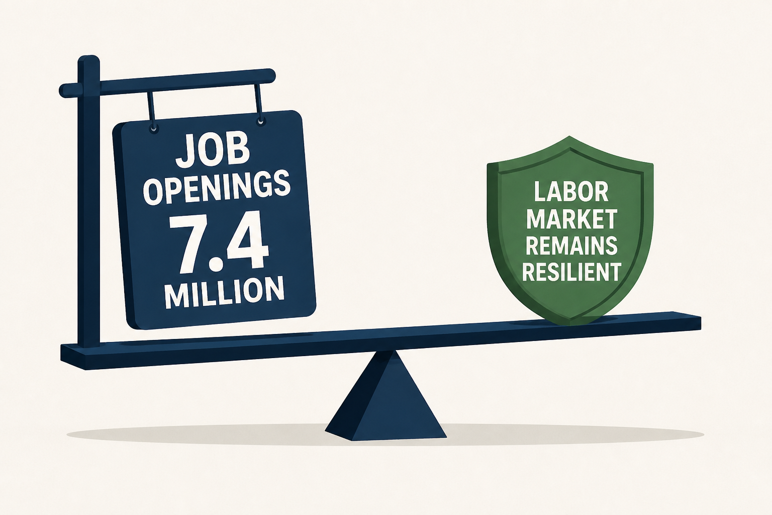 US job openings slip to 7.4 million, but labor market remains resilient