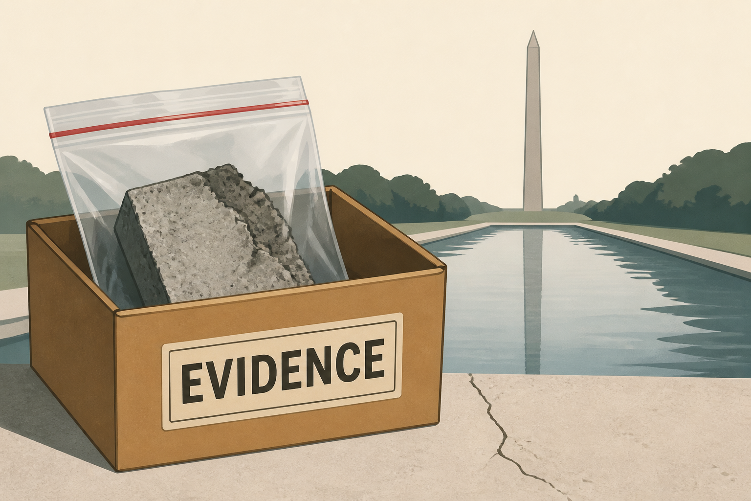 Pirro brought box of evidence to show Trump what caused Reflecting Pool damage