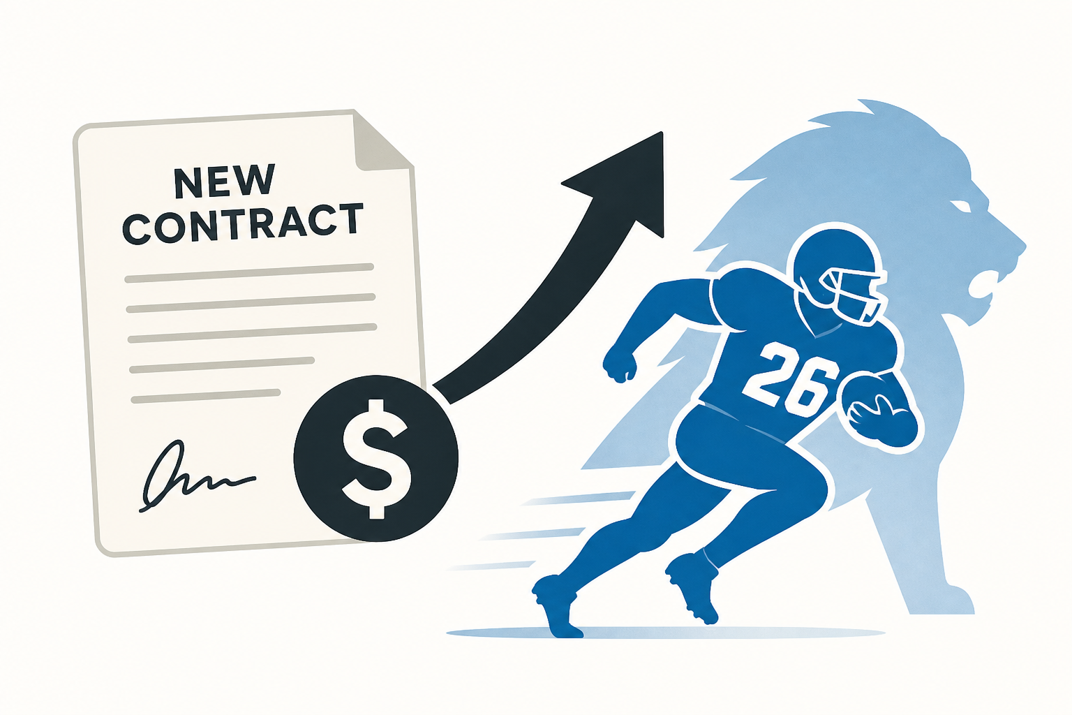 What Bijan Robinson's new contract means for Lions RB Jahmyr Gibbs