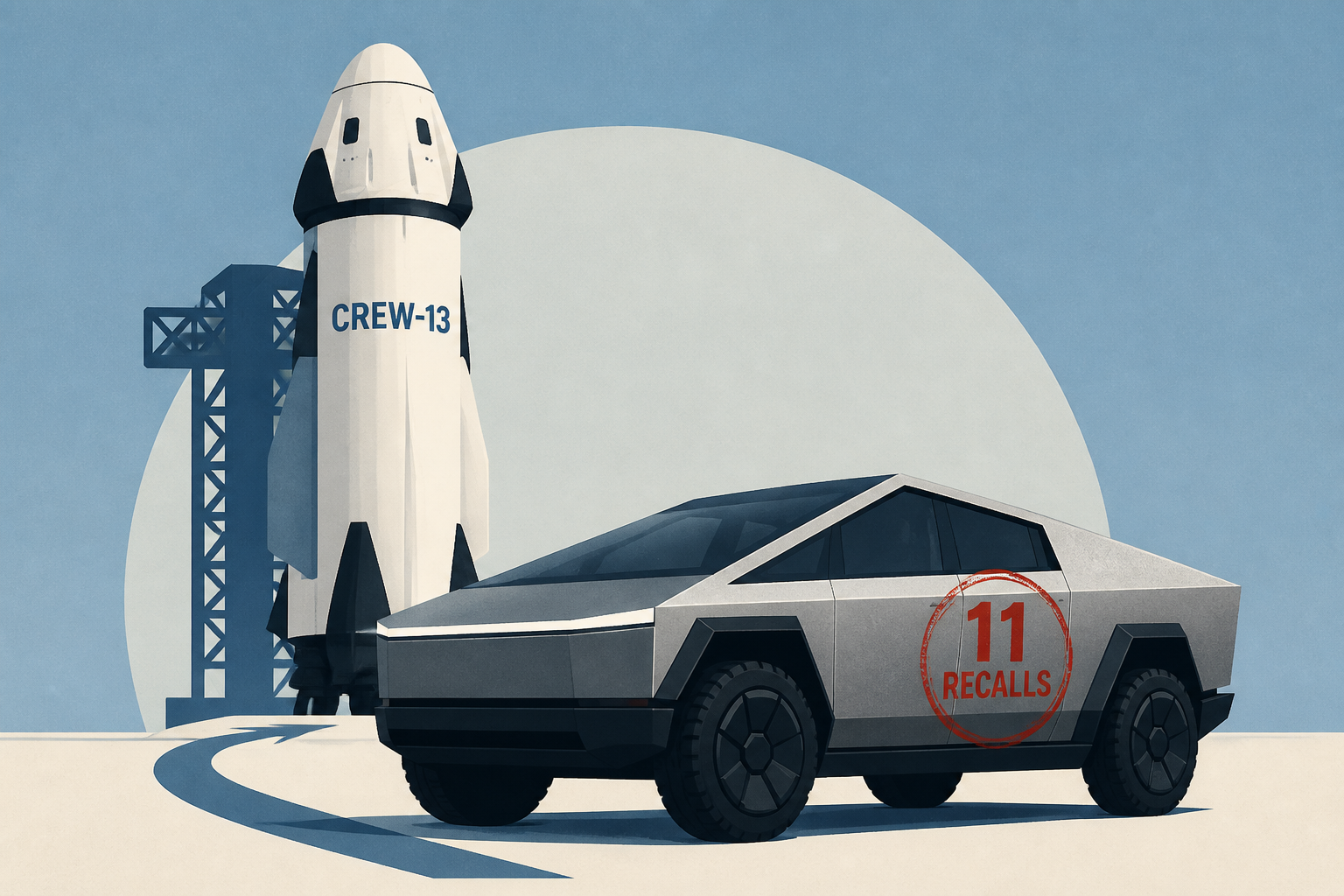 NASA puts Crew-13's launch-pad escape in the hands of the 11-times-recalled Cybertruck