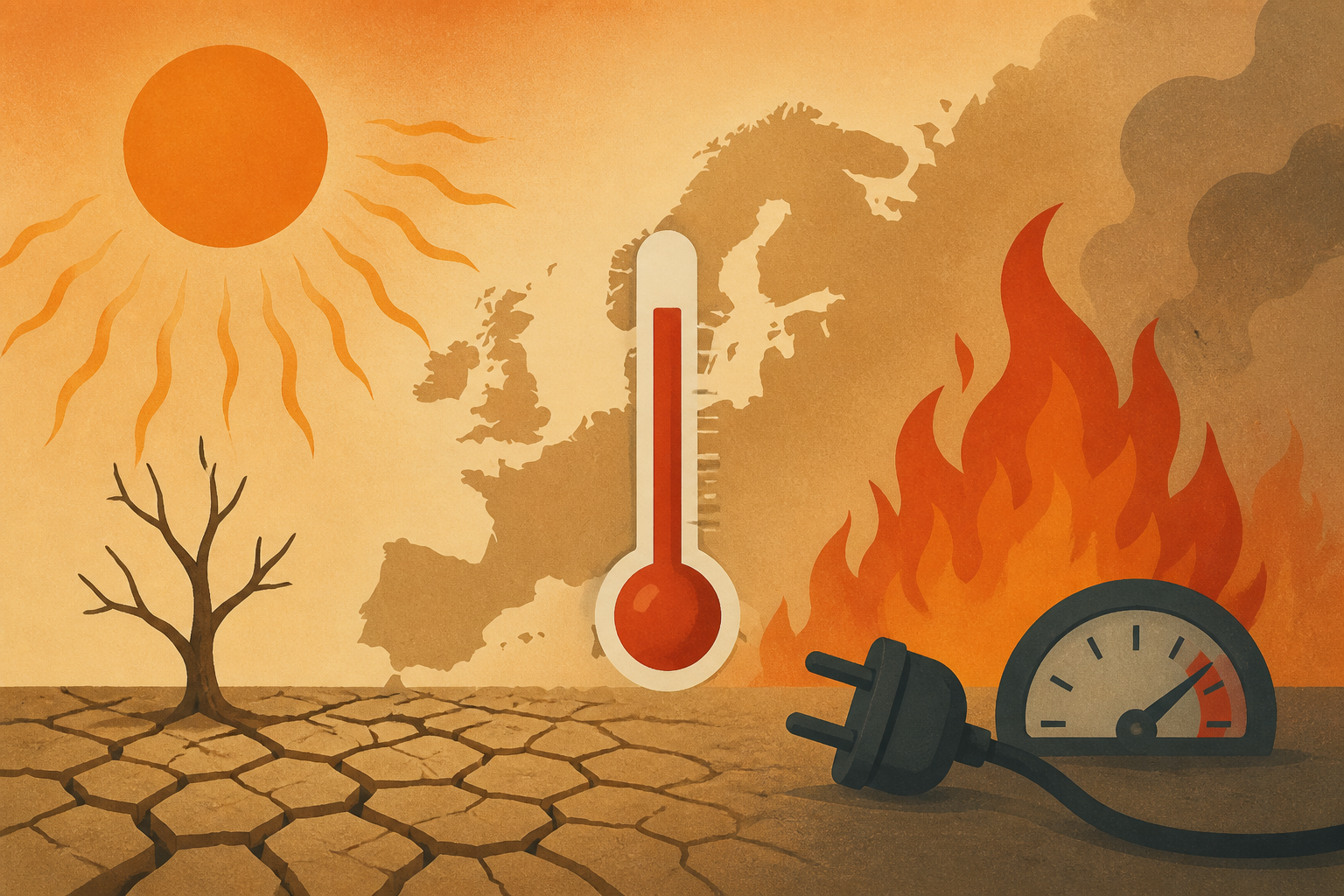 Europe heat wave fuels drought, fires and energy fears