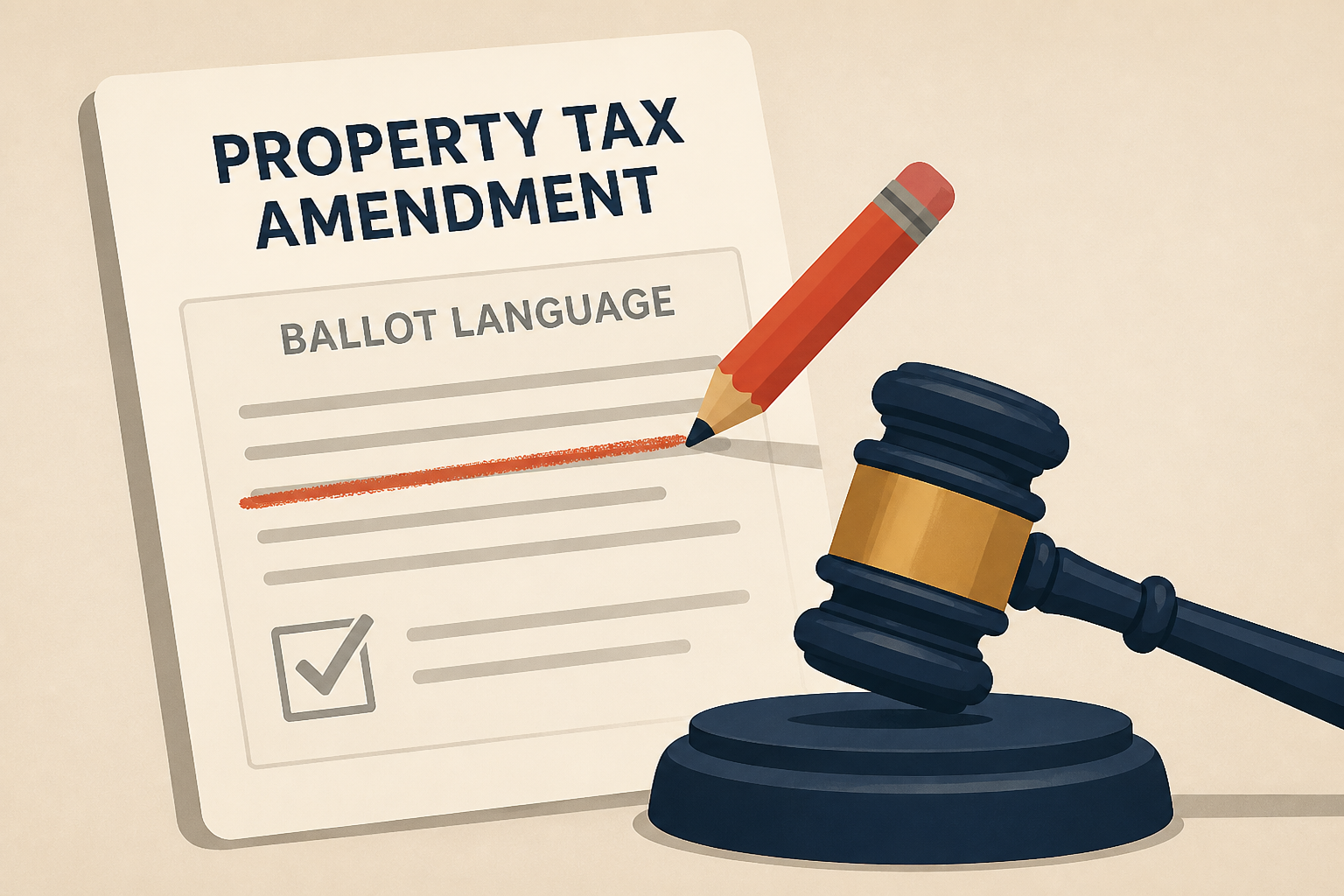 Judge orders rewrite of property tax amendment's ballot language