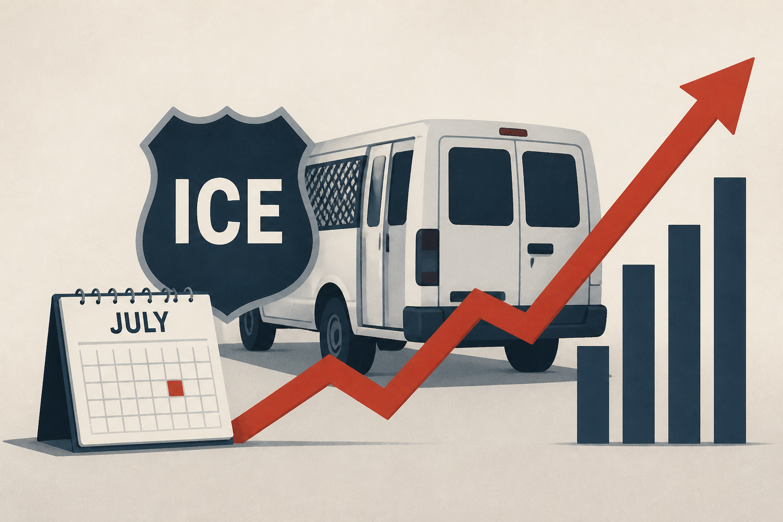 ICE arrests hit record high in July as enforcement quietly ramps up