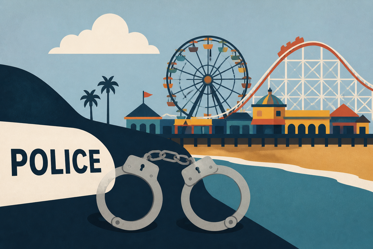 Police arrest 2 teens after shots fired near Santa Cruz Beach Boardwalk