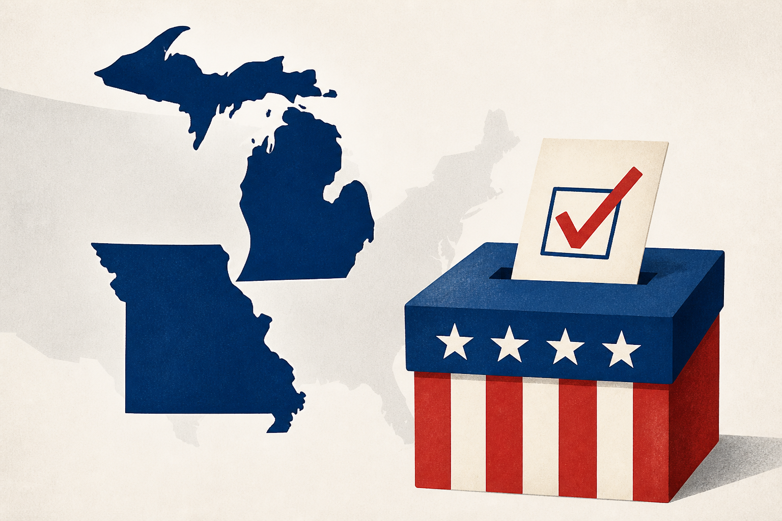 Michigan, Missouri among 5 states holding primaries Tuesday