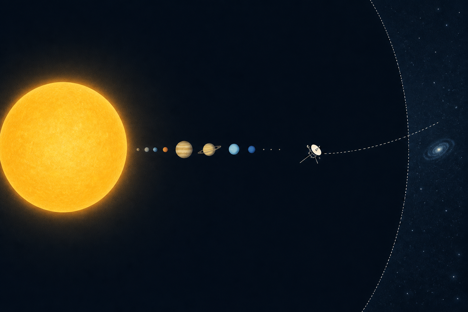 The tidy diagram of our solar system is misleading: the Sun holds about 99.86 per cent of its mass, Voyager 1 reached interstellar space in 2012 yet the true edge may lie more than a light-year furthe