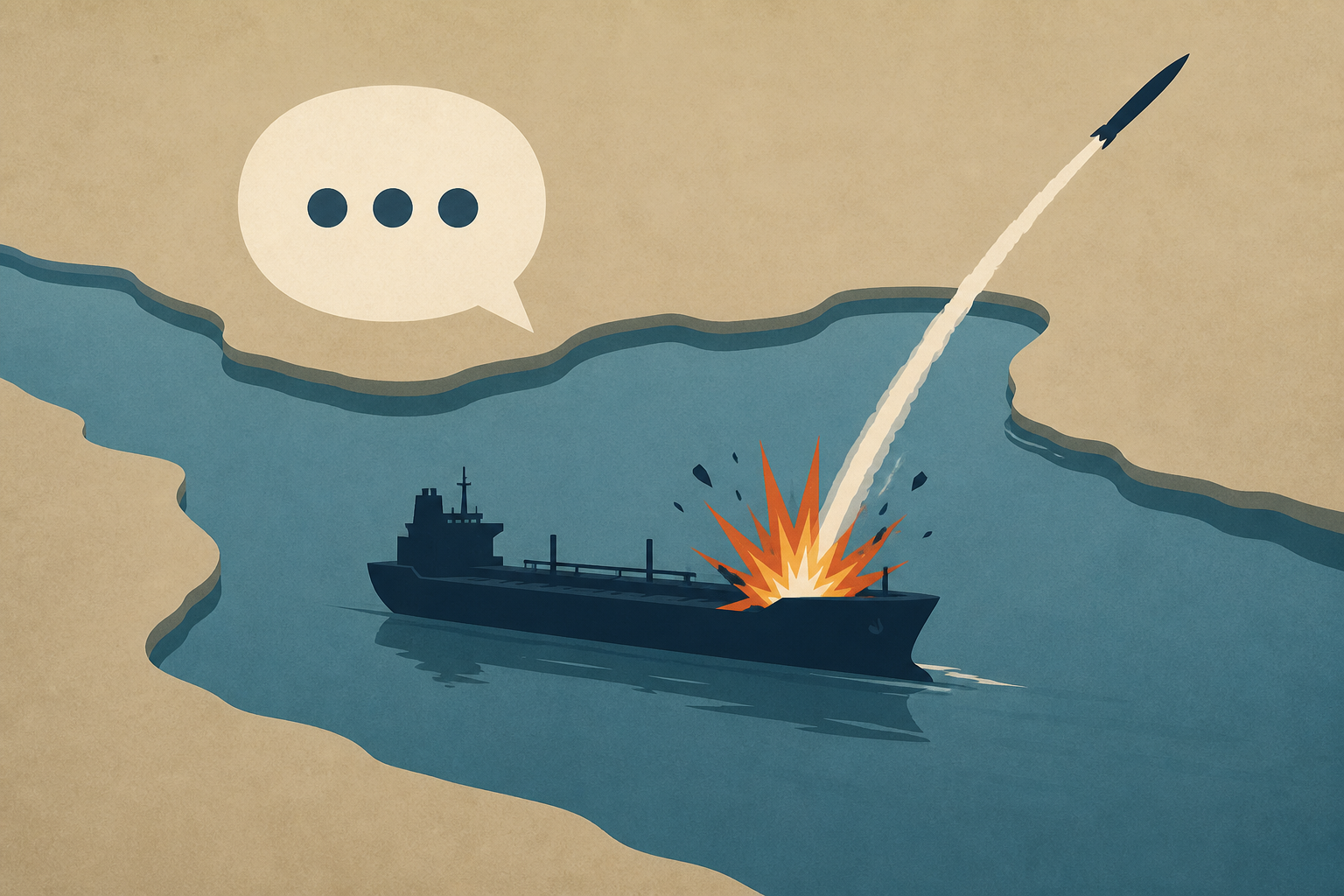 Strait of Hormuz vessel struck by projectile as Iran talks continue