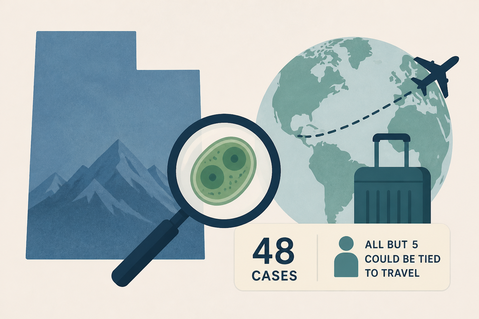 Utah reports 48 cyclospora cases, all but 5 could be tied to travel