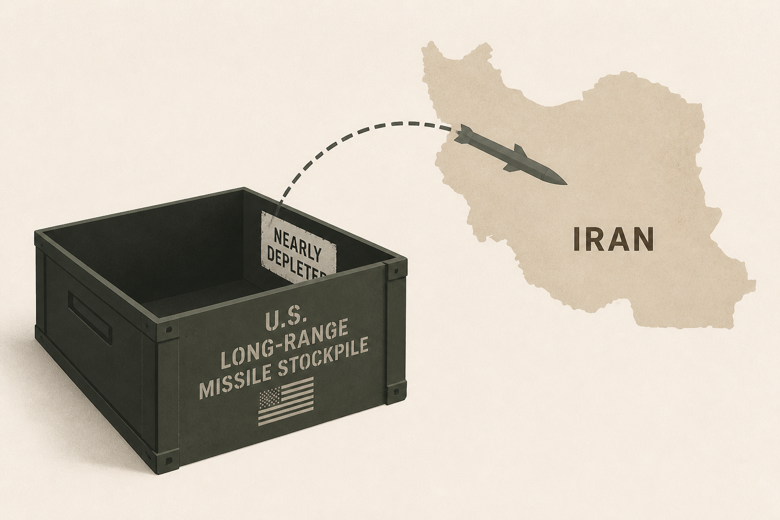 U.S. has used nearly all its stockpile of long-range missiles in Iran war, sources say