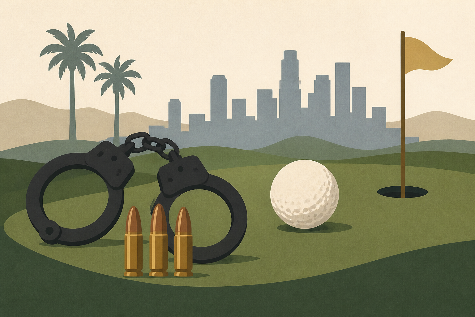Authorities arrested a man with ammo at Trump golf course near LA : NPR