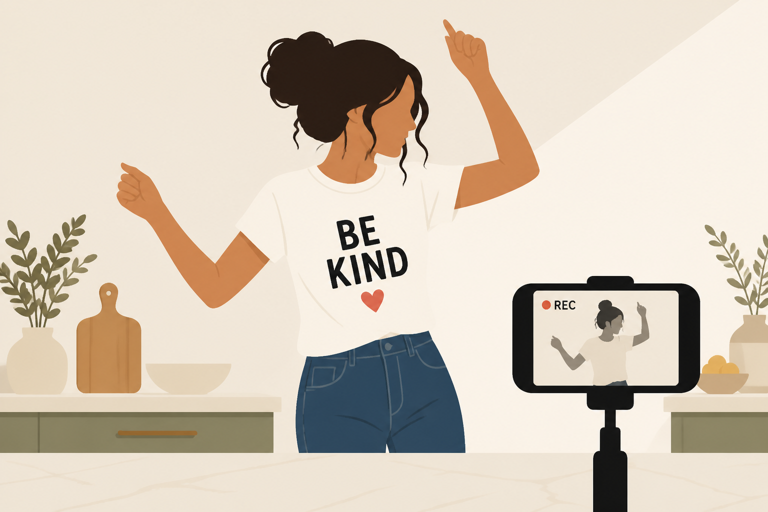 Meghan Markle Dances Around Her Kitchen in a Cheeky Graphic T-Shirt in New Video Filmed by Prince Harry
