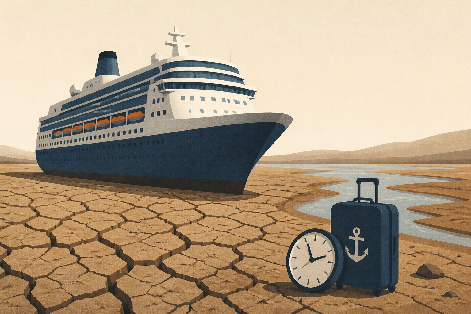 Cruises thrown into chaos as drought strands ships, leaves passengers scrambling